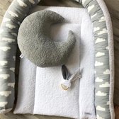Skodie baby bed bumper grijs - Extra dik - 210 x 11 cm - Bedomrander - Box omrander - Hoofdbeschermer - Boxrand - Bedbumper - Boxomrander