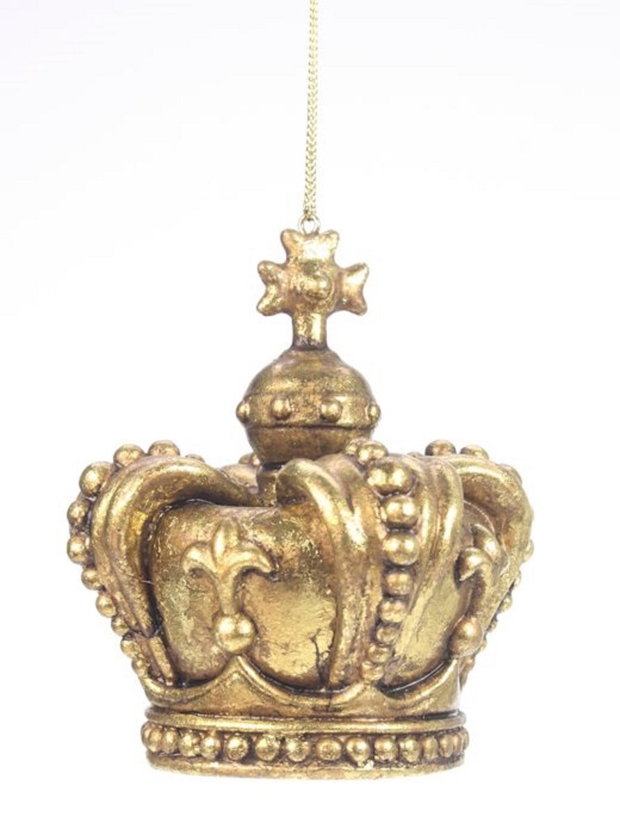 12x Ornament Kroon, goudkl, 8x11,5x8cm
