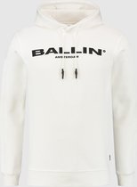 Ballin Amsterdam -  Heren Regular Fit   Hoodie  - Wit - Maat M