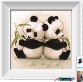 Artstudioclub®  Diamond painting volwassenen 30*30cm  Pandaberen