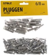 Muur Pluggen - Pluggen - 6mm en 8mm - Pluggen - Nylon - 100 stuks - Stolz - 100st Muurpluggen.