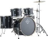 Dixon Spark - Compleet drumstel - akoestisch - Zwart - inclusief hardware & cymbalen