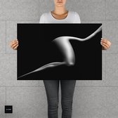 ALUXEM® Erotiek Naakt Poster op Aluminium - Erotische Kunst Muurdecoratie & Wanddecoratie - 90x60 cm