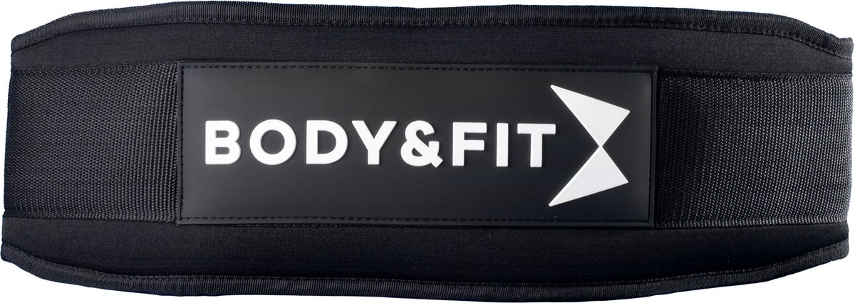Body & Fit Lifting Belt - Riem voor Krachttraining - Bodybuild Riem - Gewichthef Band - Rug Ondersteuning - Maat L (115 x 13.5 cm) - Body & Fit
