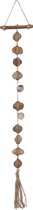 J-Line Hanger Stenen Touw Naturel Set van 8 Stuks