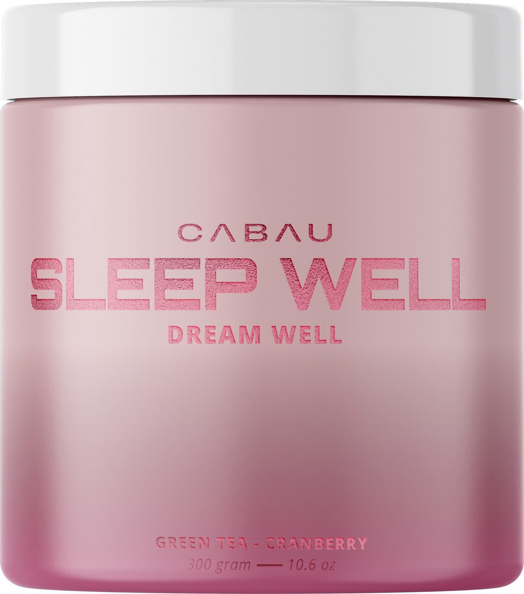 Cabau Lifestyle - Sleep Well - Slaap zoals doornroosje - Green Tea Cranberry - 300 gram