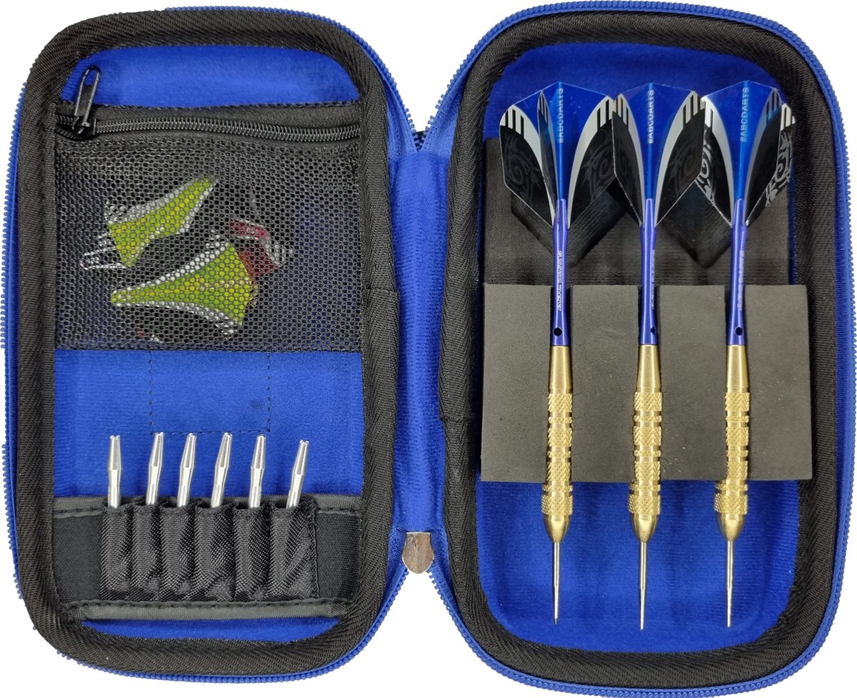 ABC Darts - Freedom Dartpijlen 23 Gram - Opbergmap - Blauw