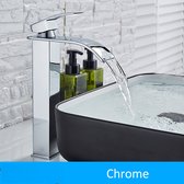 Wastafel Kraan-Waterkraan-Bathroom Sink Water Tap-Single Handle-Mixer Tap-Hot Cold Water-Chrome