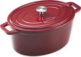 Rösle - Grand Cuisine Braadpan - Gietijzer - Ovaal - 30x20cm - 6L - Rood