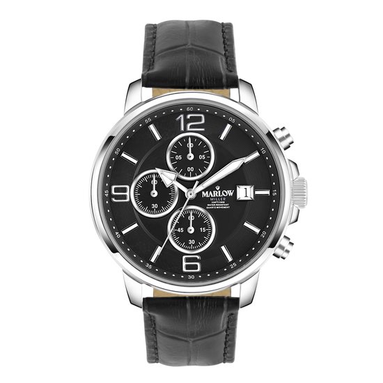 Marlow Miller chronograaf horloge met leren band bol