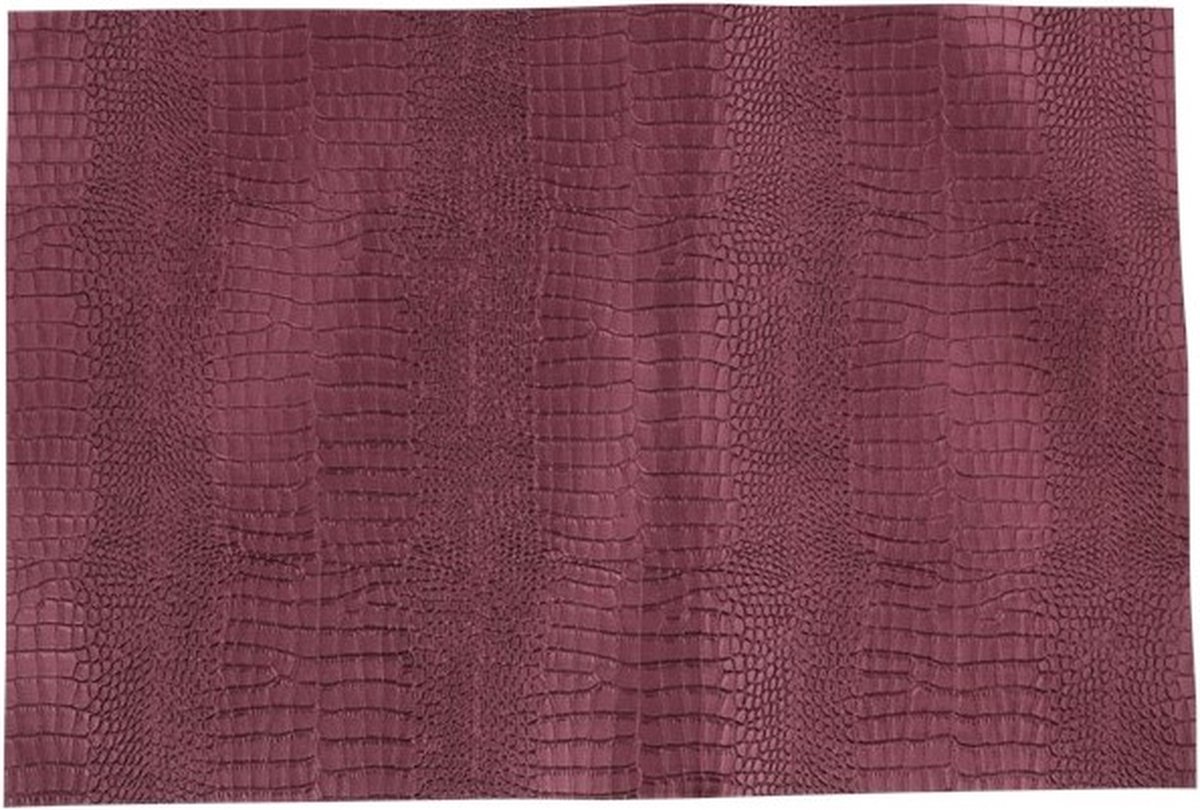 Luxury Placemat Krokodil - Paars - PVC - 30 x 45 - Set van 2
