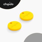 Chipolo One - Bluetooth GPS Tracker - Keyfinder Sleutelvinder - 2-Pack - Geel