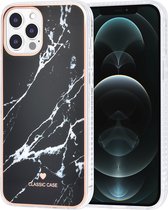 UNIQ Classic Case iPhone 12 Pro Max TPU Backcover hoesje - Marble Black