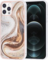 UNIQ Classic Case iPhone 12 Pro Max TPU Backcover hoesje - Marble Brown
