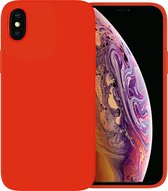 Ceezs telefoonhoesje geschikt voor Apple iPhone X hoesje siliconen - backcover - optimale bescherming - / geschikt voor Apple iPhone Xs hoesje siliconen - backcover - optimale bescherming - Rood