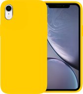 Ceezs telefoonhoesje geschikt voor Apple iPhone Xr hoesje siliconen - backcover - optimale bescherming - Geel