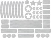 SVH Company 42 Stuks Reflecterende Stickers – Wit