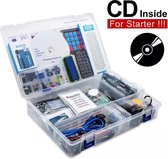 Complete Starter Kit voor Arduino - UNO R3 - Verbeterde versie – RFID-sensor – Stappenmotor – Afstandsbediening – Instructie CD - Kunststof opbergdoos