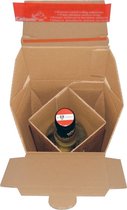 ColomPac Wine Box 74 (L) x 74 (P) x 304 (H) mm Marron
