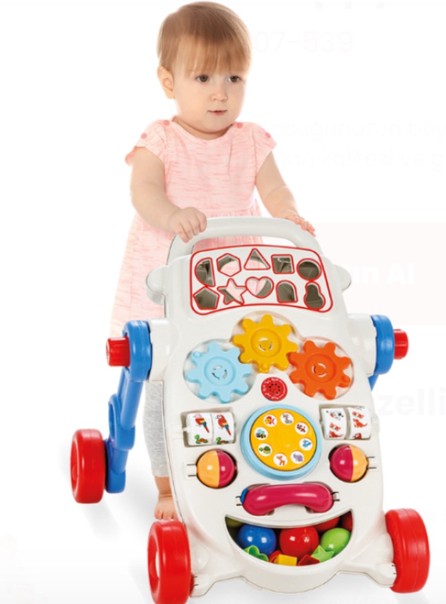 Loopwagen Loopwagen baby Blauw Loopstoeltje baby Loopkar