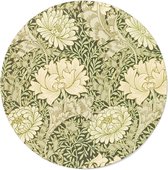 William Morris - Chrysanthemum - Walljar - Wanddecoratie - Muurcirkel - Forex