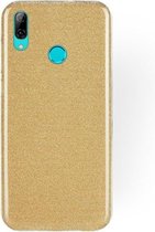 Glitter Back Cover Hoesje - Geschikt voor Huawei P20 Lite 2018 - Goud