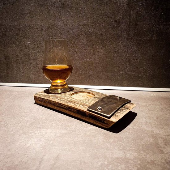 BarrelBoss Whisky plank voor 2 glazen bol