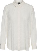 Vero moda VMMADELINE L/S SHIRT EXP Dames Cloud dancer - maat L