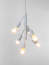 MEO Hanglamp - Eetkamer & Woonkamer Lamp - 6 Lichtbronnen - Modern & Klassiek Interieur - Wit