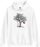 Hoodie Sweater | Taylor Swift | All Too Well | Red | Muziek | Merchandise | Merch - Maat L - Trui - Kleding - Wit - Unisex - Katoen - Polyester - Capuchon - Lange mouw - Steekzakke