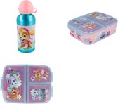 Paw Patrol Skye - Lunchbox -  Broodtrommel - multi compartimenten (incl. aluminium drinkbeker van 400ml)