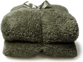 Unique Living Plaid Teddy - 150x200 - Deep Green