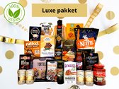 Luxe pakket - Kerstpakket vegan - Kerstpakket - Cadeaupakket kerst - Verrassingspakket - Kerstpakketten gezin - Cadeaupakket chocolade - Cadeaupakket koffie - Kerstpakket biologisch - Filmpak