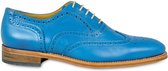 VanPalmen Quirey Nette schoenen - heren veterschoen - royal blue - goodyear-maakzijze - topkwaliteit