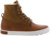 Blackstone QL46 MID BROWN - HIGH SNEAKER - FUR - Vrouw - Brown - Maat: 40