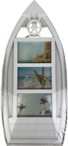 Collage fotolijst BOAS - Wit - Kunststof - 3 Foto's van 10 x 15 cm - 54 x 27 x 4 cm