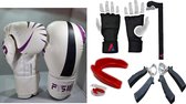 FT 3pcs Pack / Boxing Gloves / Teeth Protection / Hand Wrap/ 10 OZ