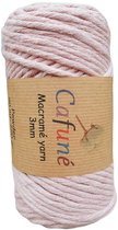 Cafuné macramé garen - enkel gedraaid -3mm-poeder-90m-250g-uitkambaar-katoen touw
