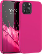kwmobile telefoonhoesje voor Apple iPhone 13 Pro Max - Hoesje voor smartphone - Back cover in neon roze
