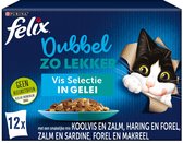Felix Dubbel Zo Lekker in Gelei - Kattenvoer natvoer - Vis Selectie - 48 x 85g