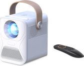 ELEMENTKEY BEAM® + Gyro Air Mouse – WiFi Full HD Projector met Speaker - 1080P – Cinema – 7800mAh Accu - Android Beamer – 100 ANSI Lumen -  Airplay / DLNA - Geschikt voor Netflix -Wit