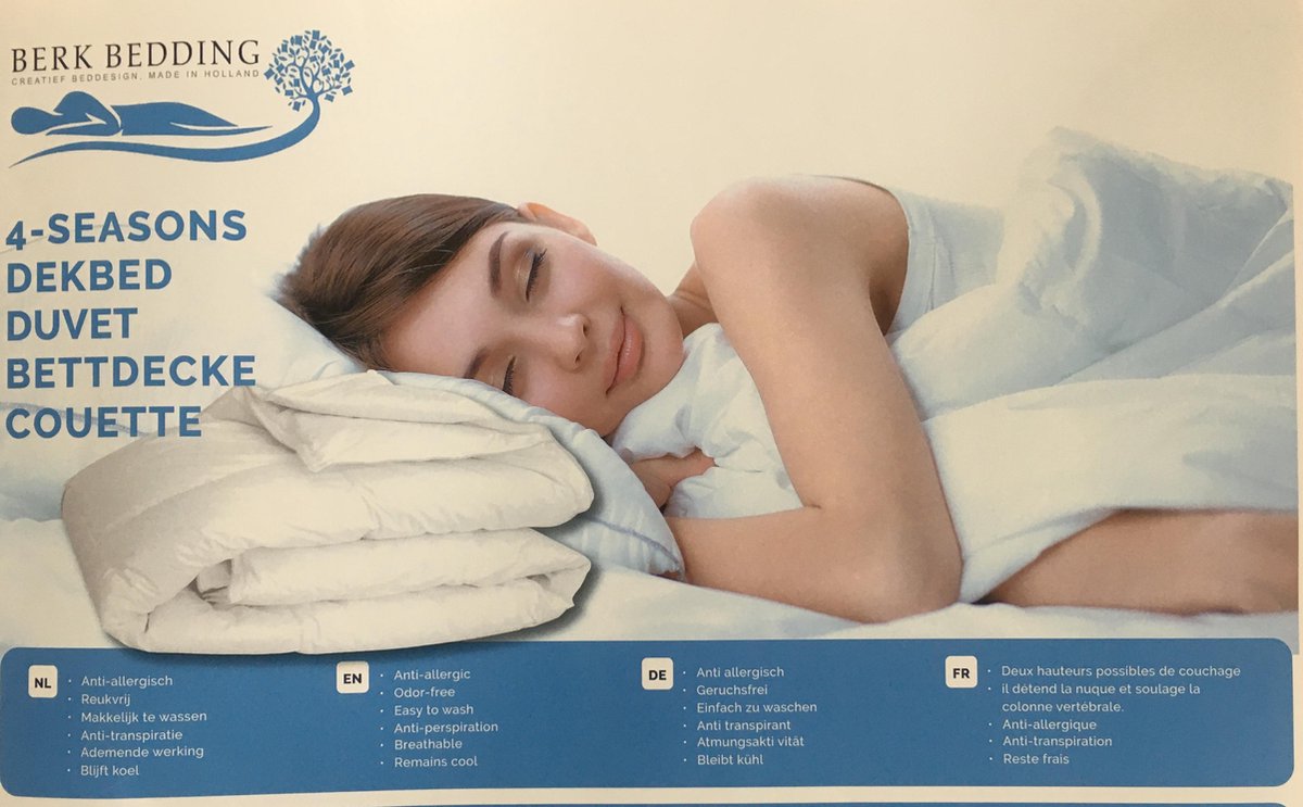 Ultra Soft 4-seizoenen - Tweepersoons/Lits-jumeaux - 200x220 cm - Anti Allergie - Wasbaar -Wit
