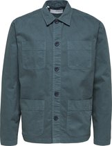 SELECTED HOMME Wit SLHLOOSETONY OVERSHIRT LS W NOOS Heren Overhemd - Maat M