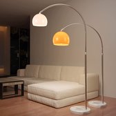 Lamp - Vloerlamp - Booglamp - 145/220 cm - E27 - 60W - Oranje