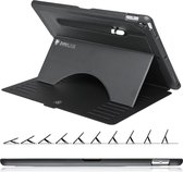 Zugu case - iPad Pro 12.9 Gen 1 & 2 - oersterke luxe flip-over case - volledige 360˚ bescherming – met multifunctionele standaard functie – geschikt voor Apple Pencil - Zwart