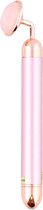 ELEKTRISCHE GEZICHTSROLLER - GUA SHA - ROSE QUARTZ ROLLER - 100% Rose Quartz - VERBETERDE JADE ROLLER - GEZICHTSMASAGE - GEZICHTSROLLER - FACE ROLLER -