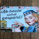 Retro Muur Decoratie uit Metaal Vintage Signs 20x30cm 81119