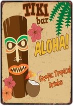 Retro Muur Decoratie uit Metaal Vakantie Sign 20x30cm DU1607