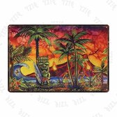 Retro Muur Decoratie uit Metaal Vintage Aloha 20x30cm DU-5370