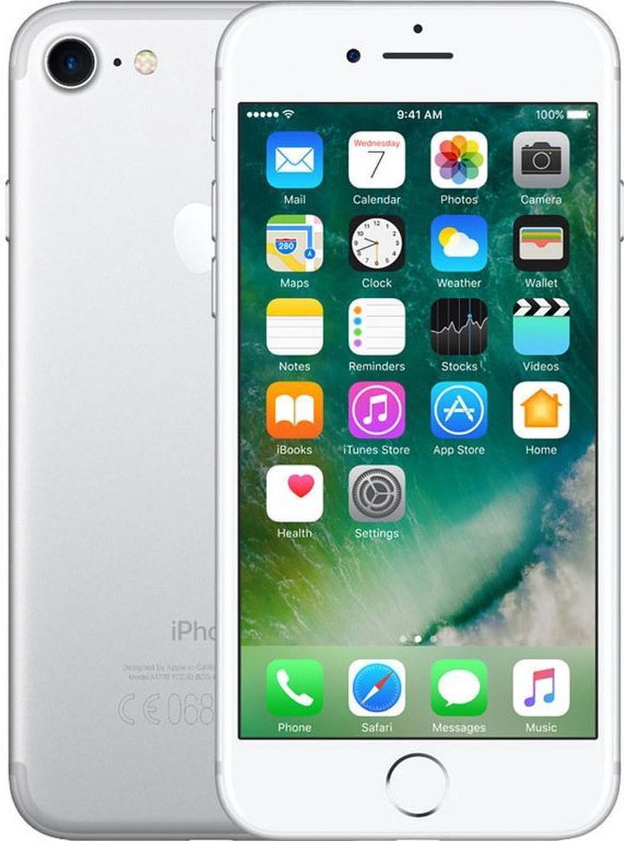 Apple iPhone 7 - Zilver - 32GB - A Grade (als nieuw) Refurbished door JustTech